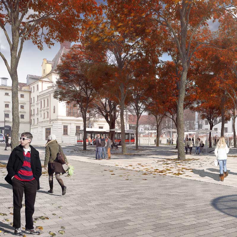 Pohled na Mendlovo náměstí