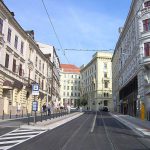 pohled na ulici v Brně