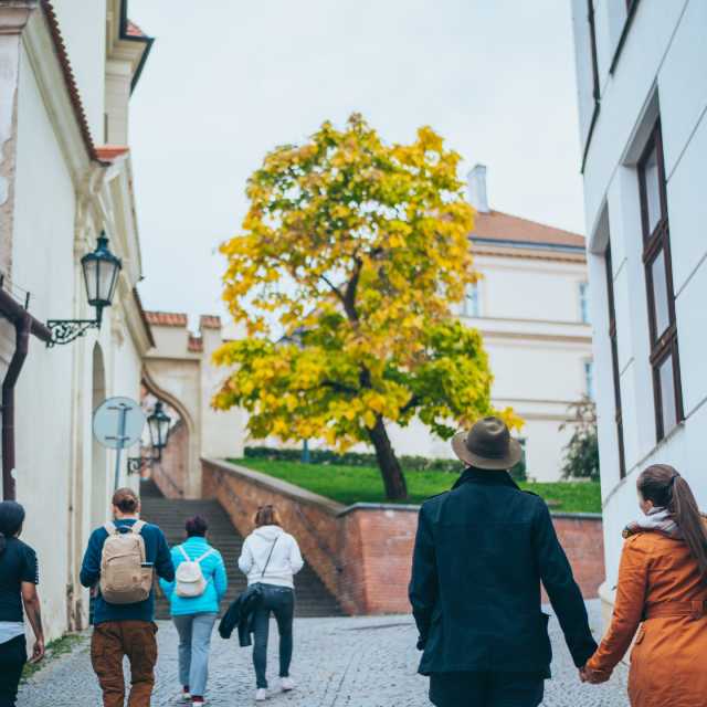 pohled na ulici v Brně